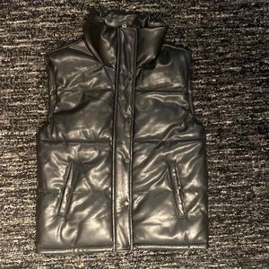 ABERCROMBIE FAUX LEATHER VEST